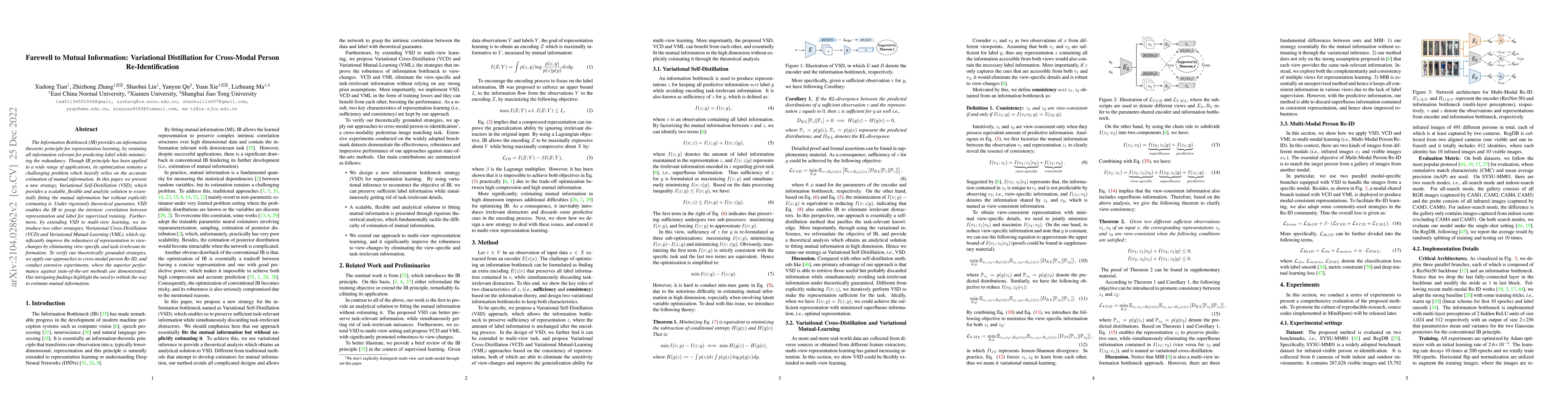 Thumbnail for Farewell to Mutual Information: Variational Distillation for Cross-Modal
  Person Re-Identification