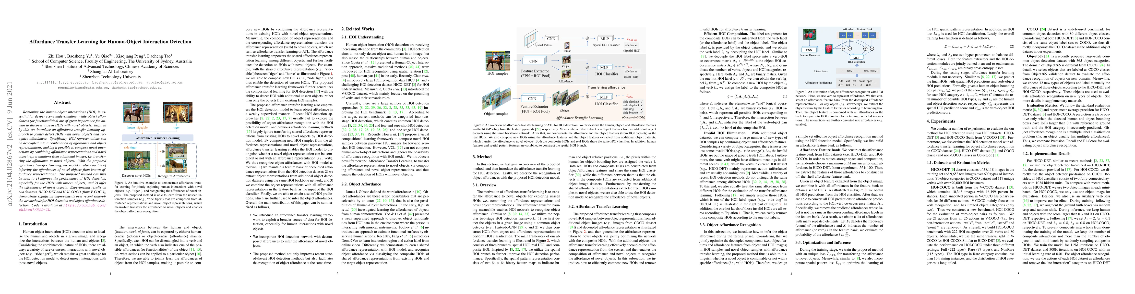 Thumbnail for Affordance Transfer Learning for Human-Object Interaction Detection