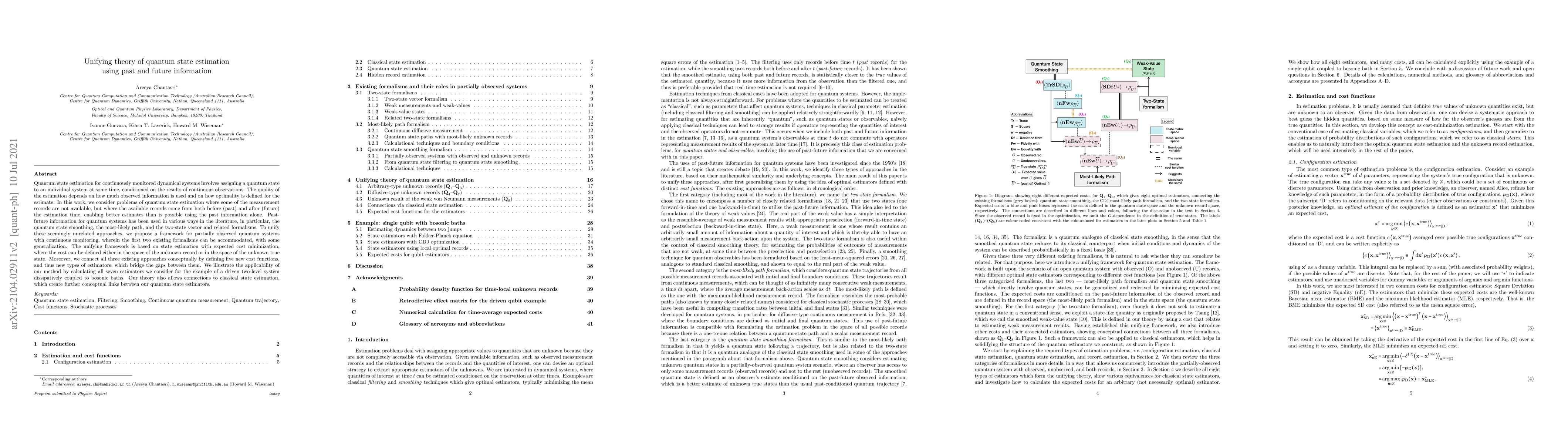 Thumbnail for Unifying theory of quantum state estimation using past and future
  information