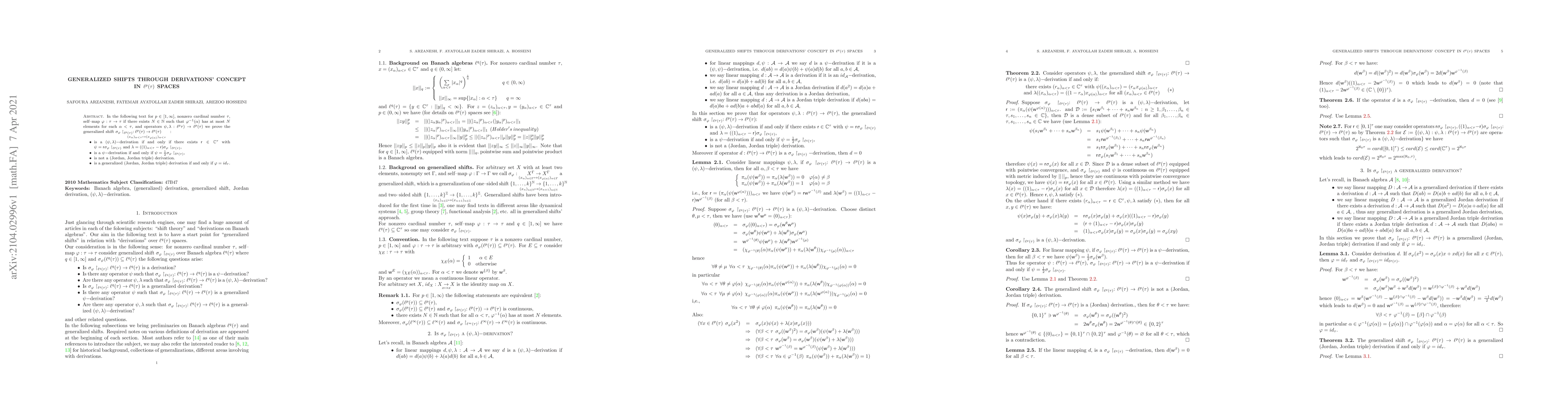 Thumbnail for Generalized shifts through derivations' concept in $\ell^p(\tau)$ spaces
