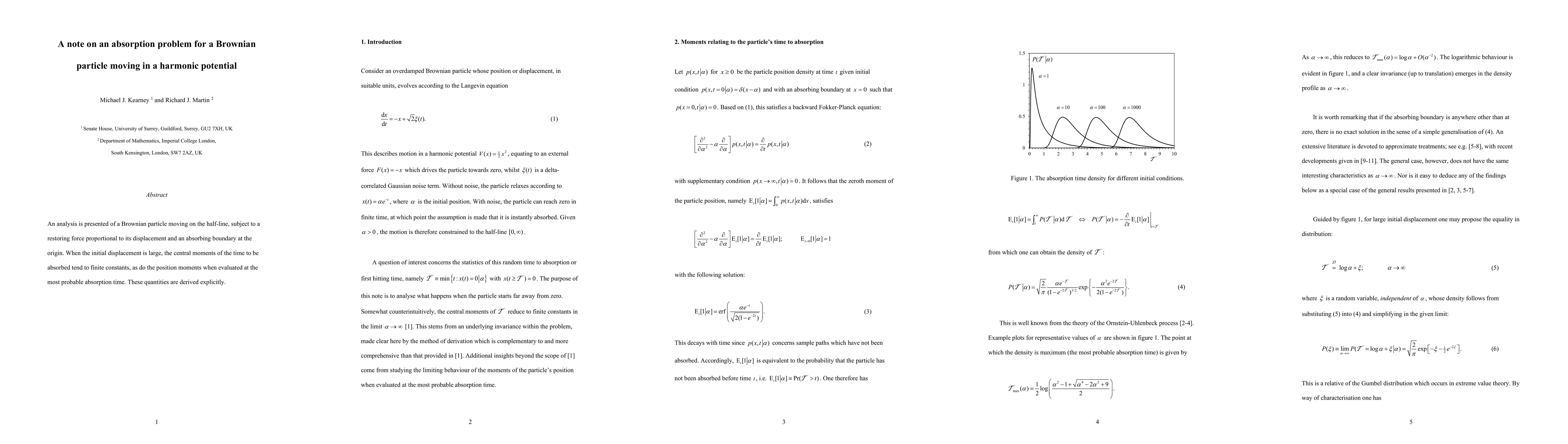 Thumbnail for A note on an absorption problem for a Brownian particle moving in a
  harmonic potential