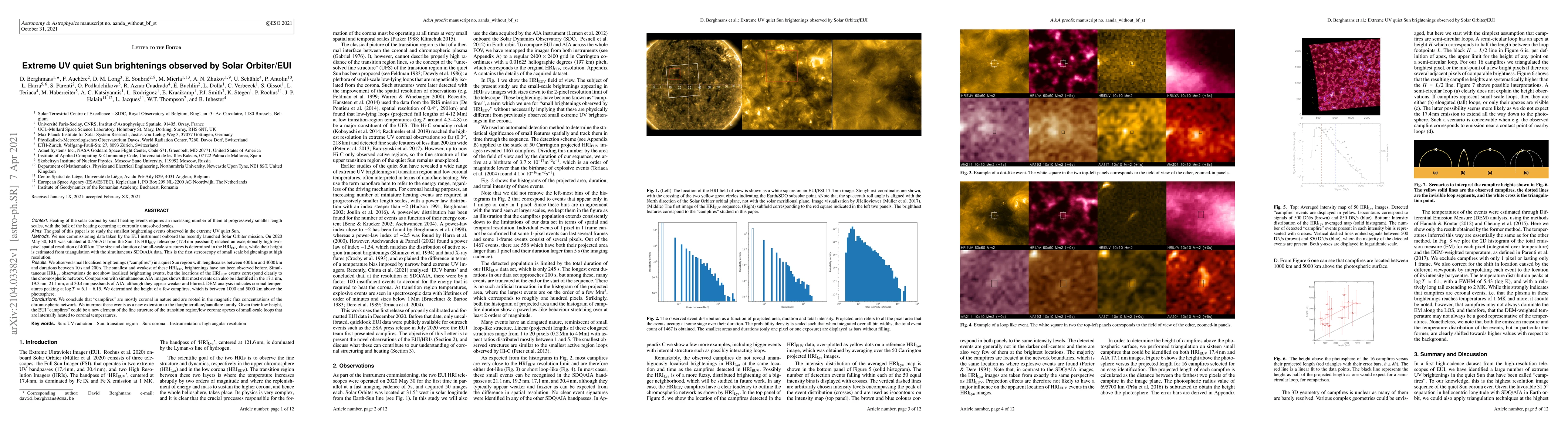 Thumbnail for Extreme UV quiet Sun brightenings observed by Solar Orbiter/EUI