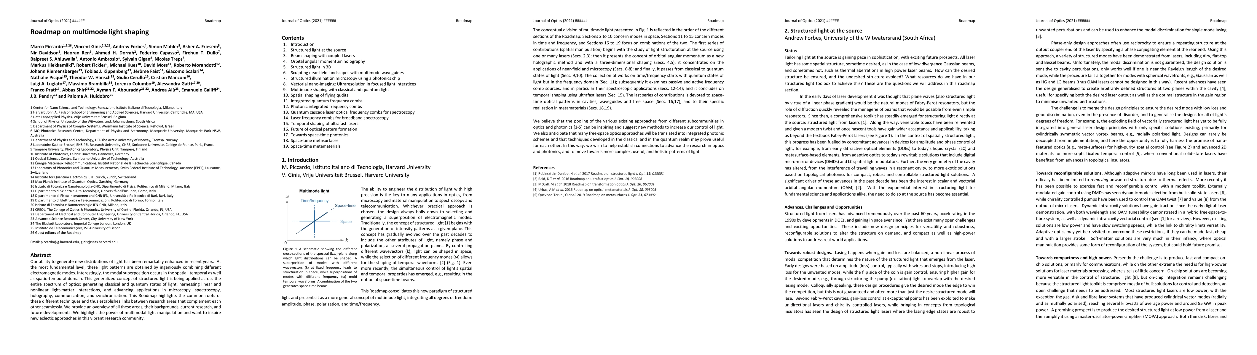 Thumbnail for Roadmap on multimode light shaping
