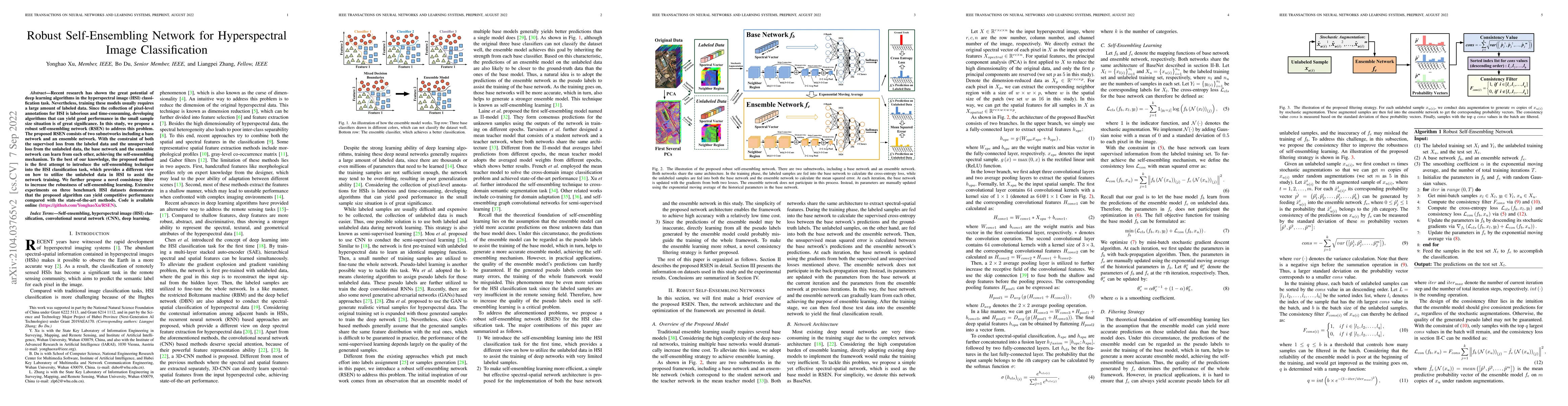 Thumbnail for Robust Self-Ensembling Network for Hyperspectral Image Classification