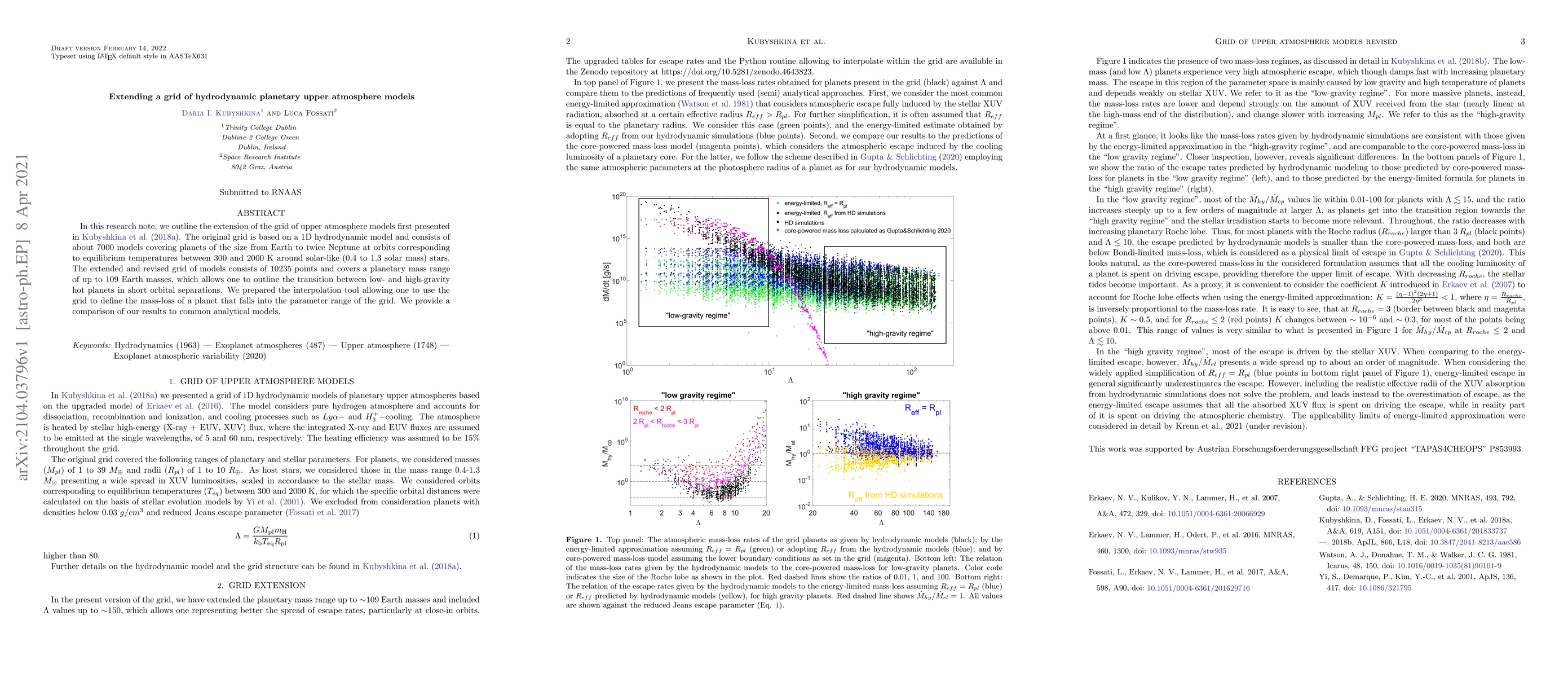 Thumbnail for Extending a grid of hydrodynamic planetary upper atmosphere models