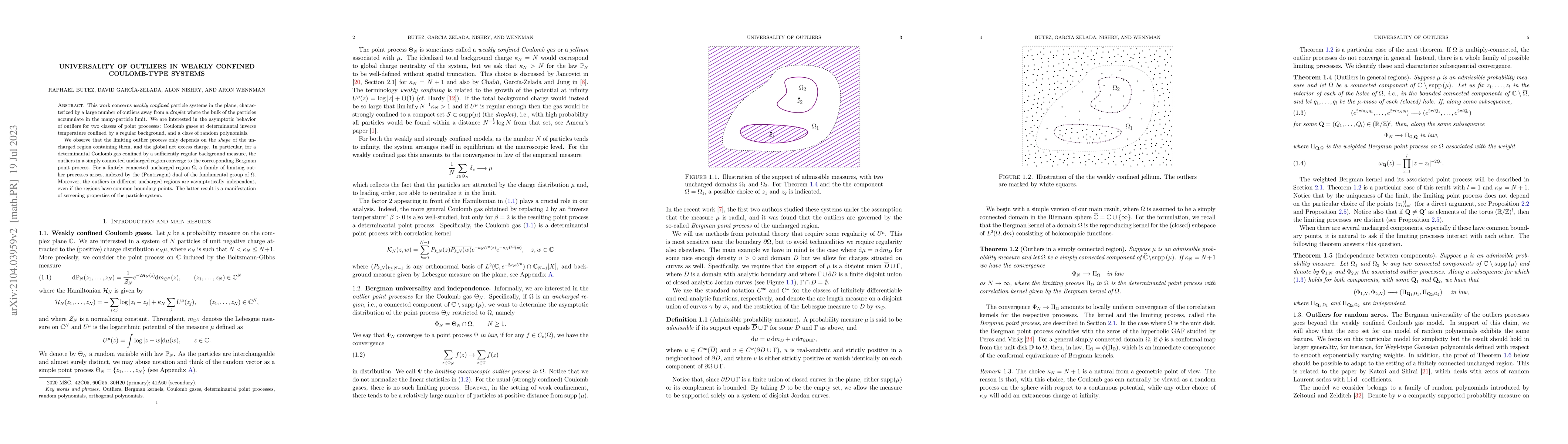 Thumbnail for Universality for outliers in weakly confined Coulomb-type systems
