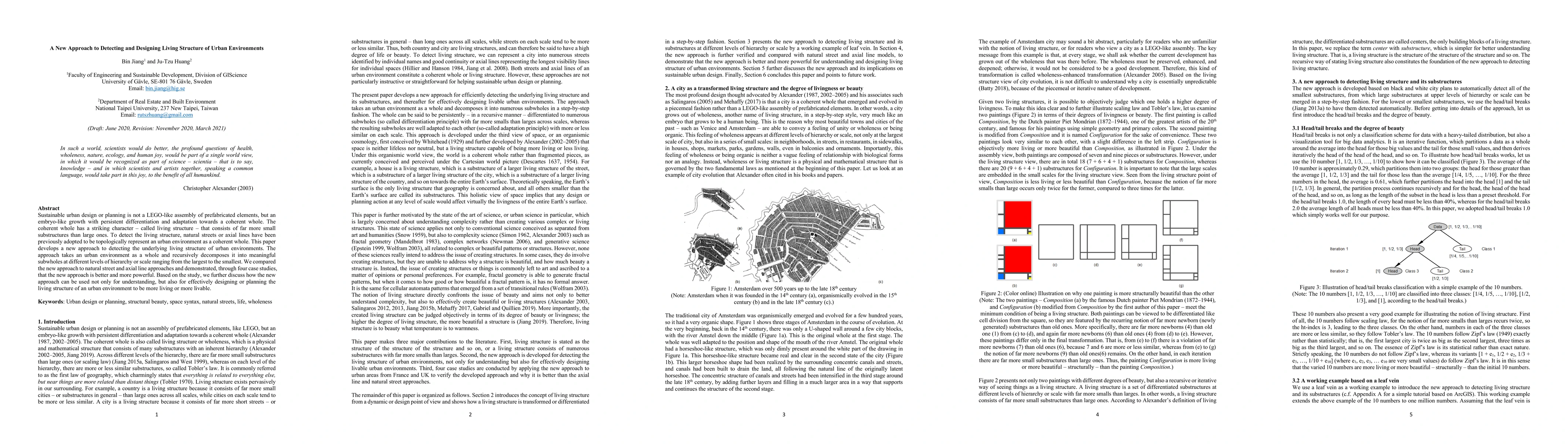Thumbnail for A New Approach to Detecting and Designing Living Structure of Urban
  Environments