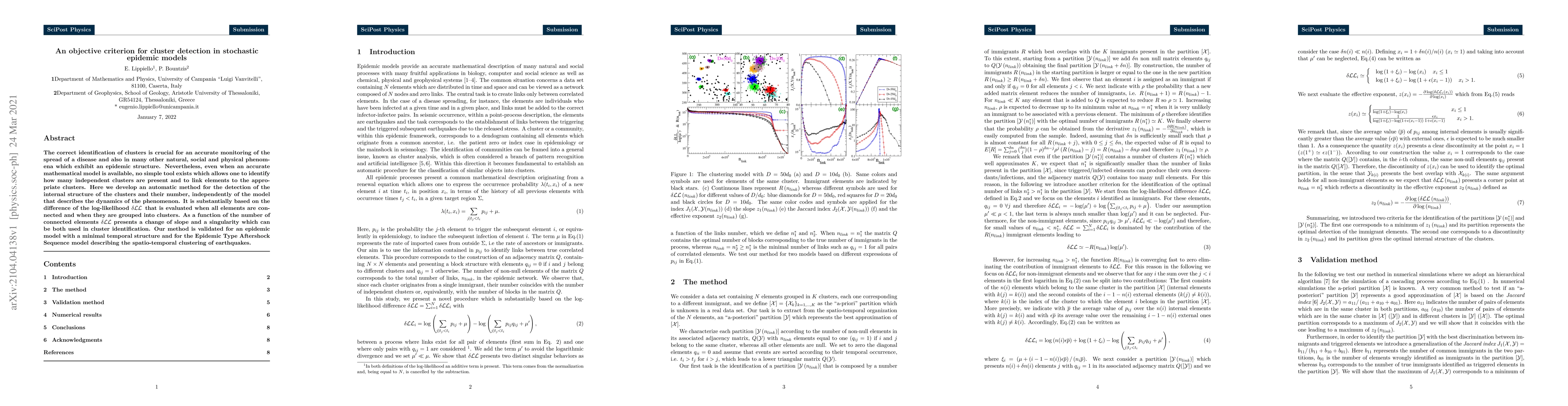 Thumbnail for An objective criterion for cluster detection in stochastic epidemic
  models