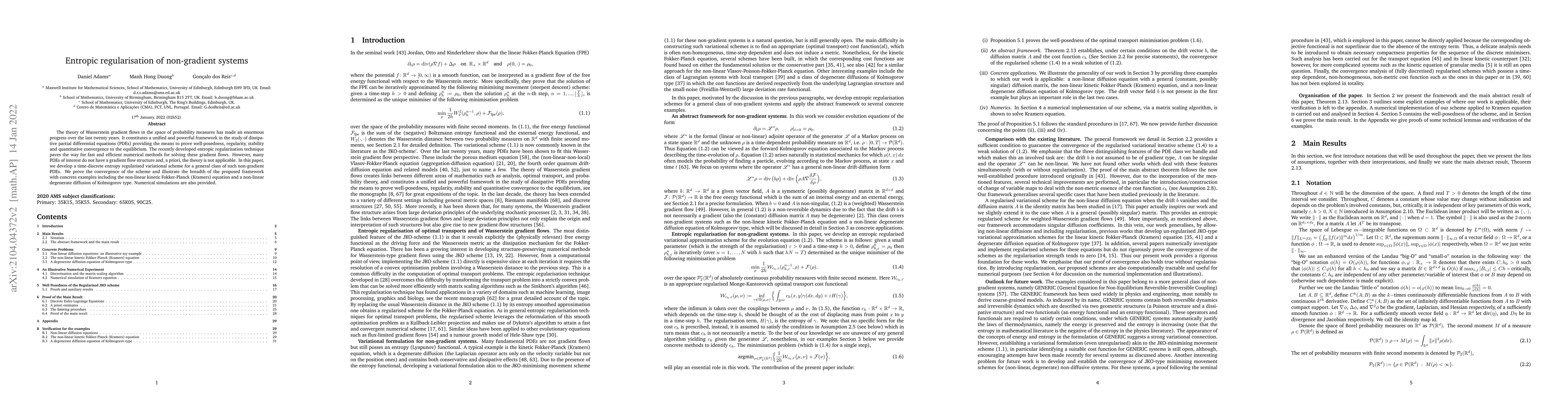 Thumbnail for Entropic regularisation of non-gradient systems