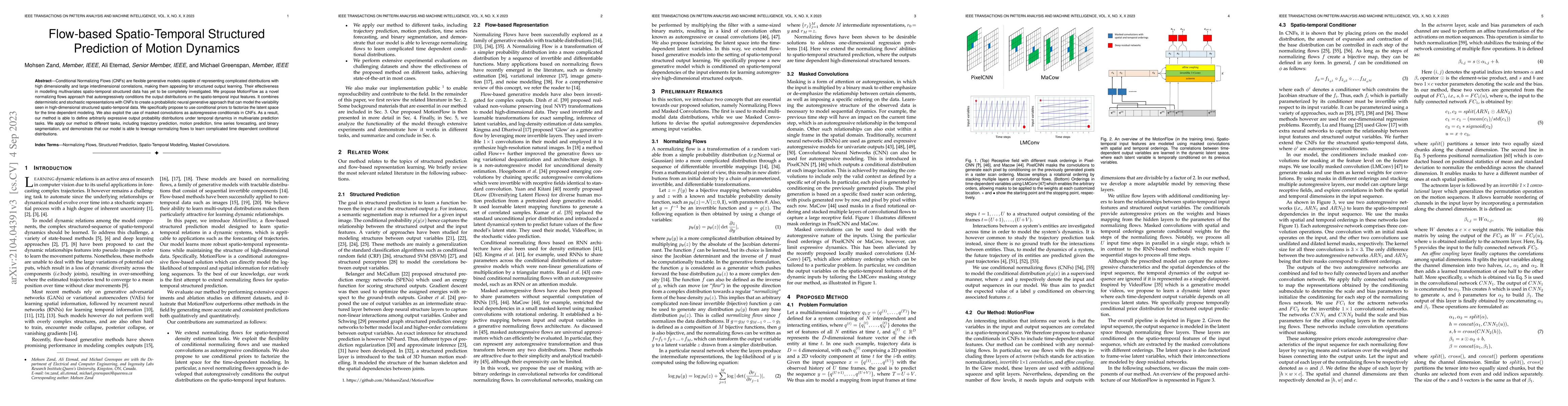 Thumbnail for Flow-based Spatio-Temporal Structured Prediction of Motion Dynamics
