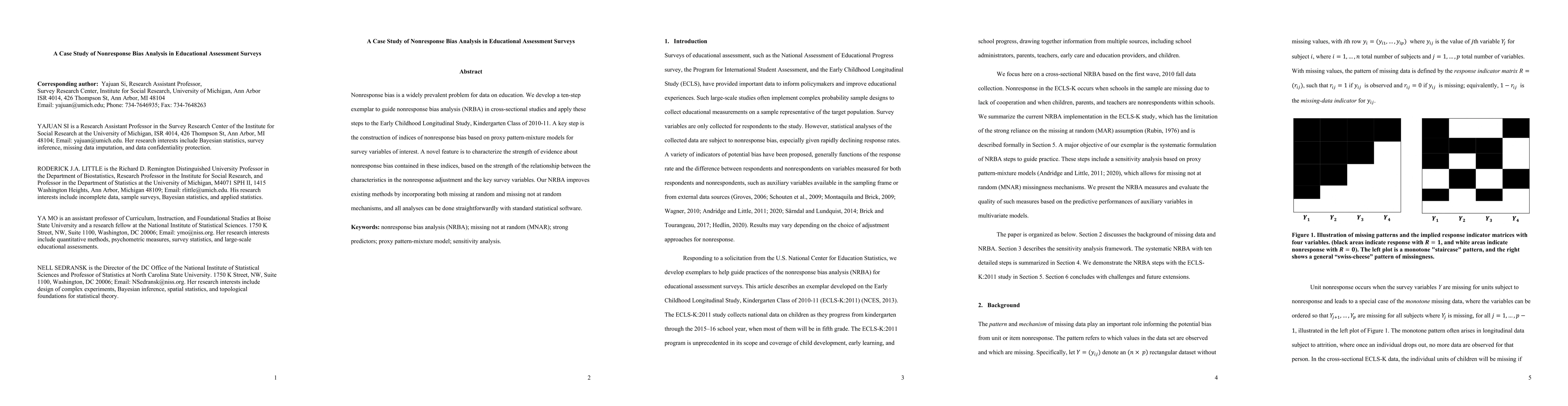 Thumbnail for A Case Study of Nonresponse Bias Analysis In Educational Assessment
  Surveys