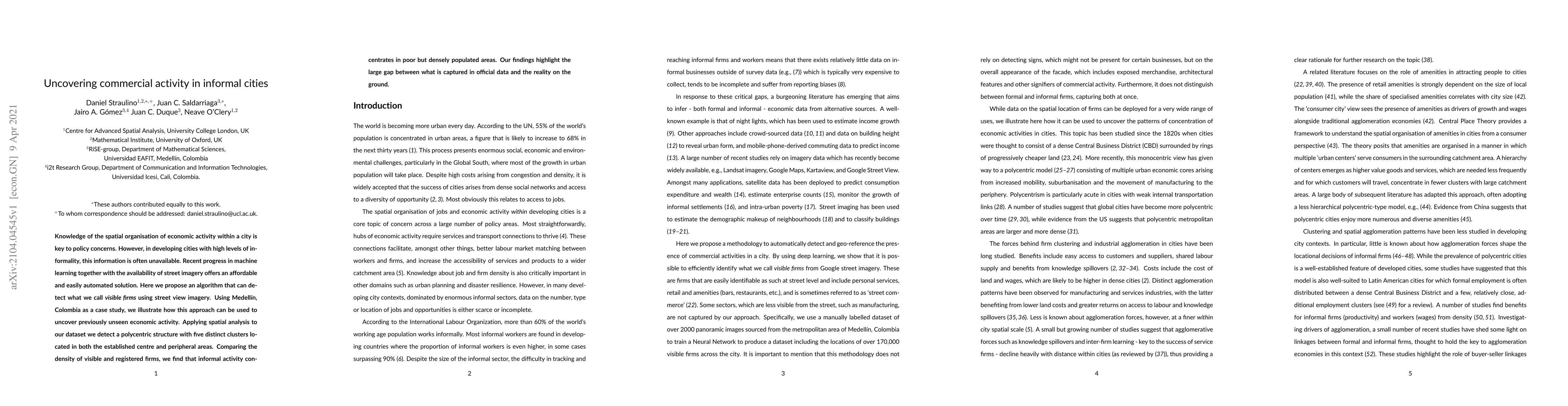 Thumbnail for Uncovering commercial activity in informal cities