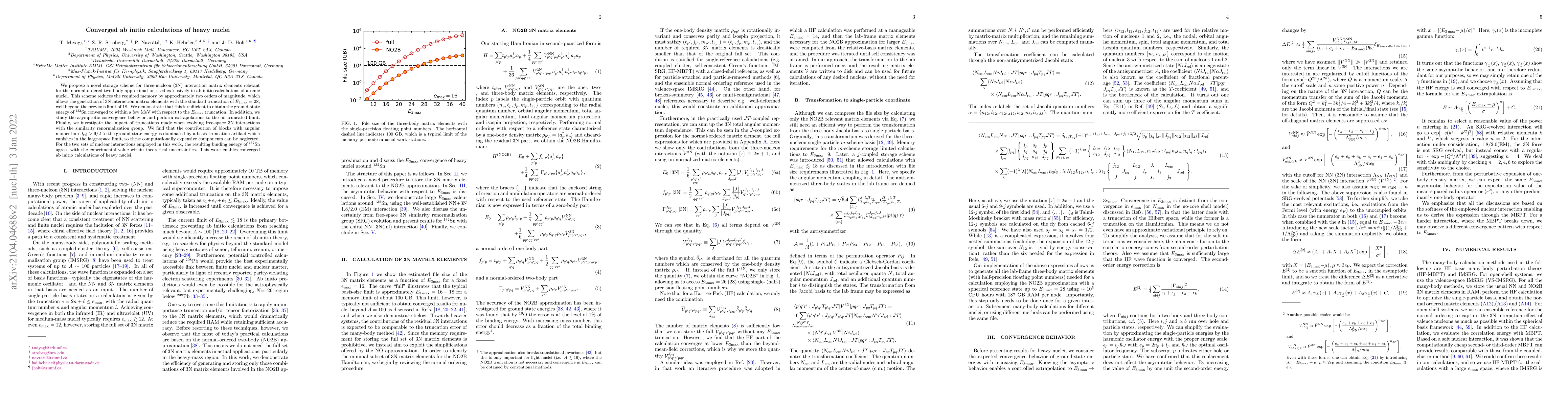 Thumbnail for Converged ab initio calculations of heavy nuclei
