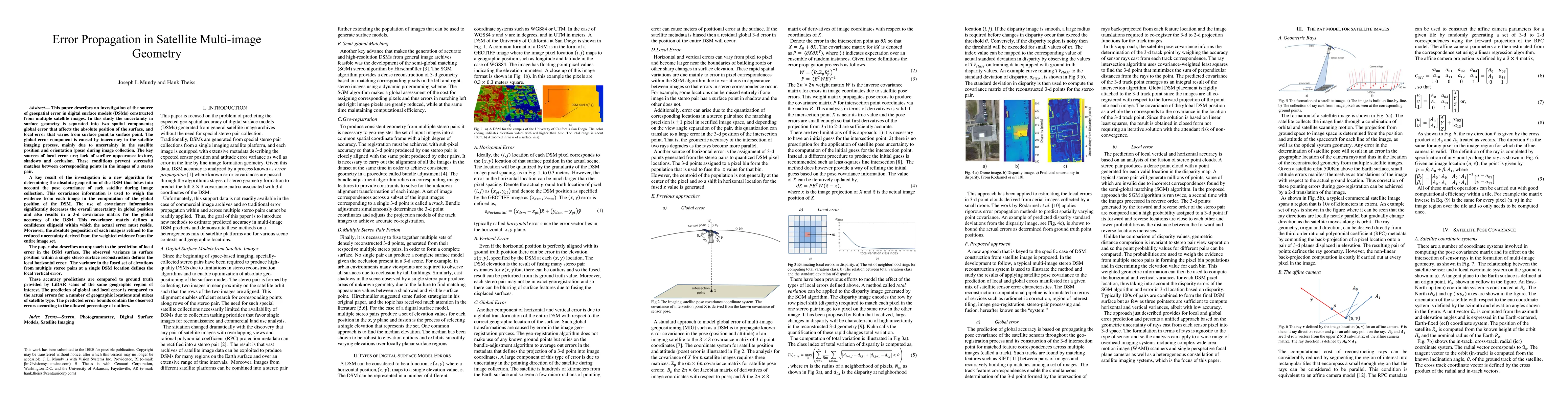 Thumbnail for Error Propagation in Satellite Multi-image Geometry