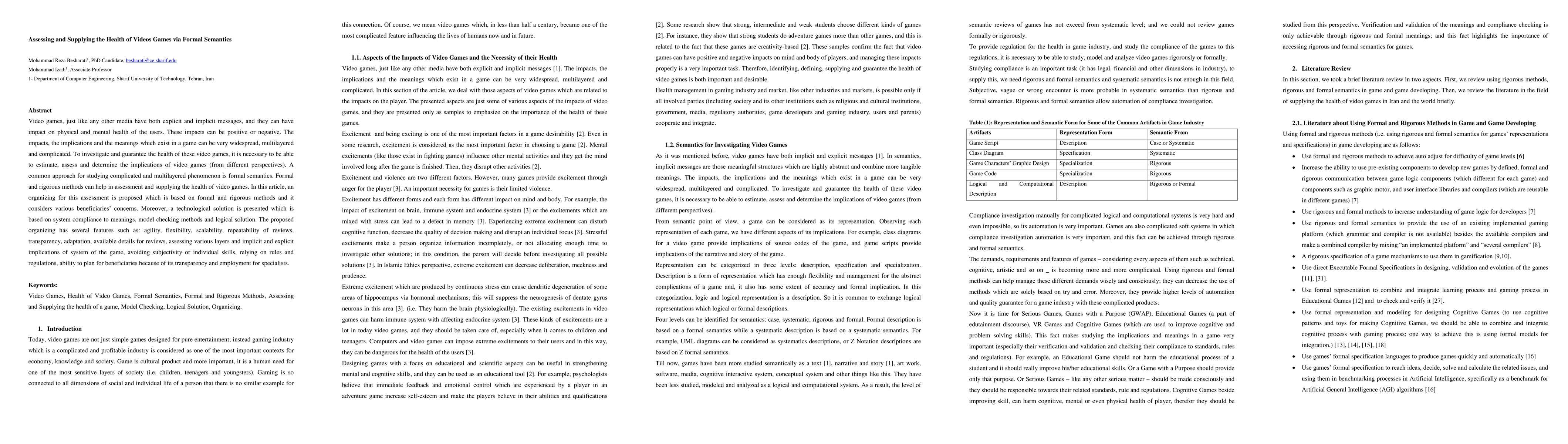 Thumbnail for Assessing and Supplying the Health of Videos Games via Formal Semantics