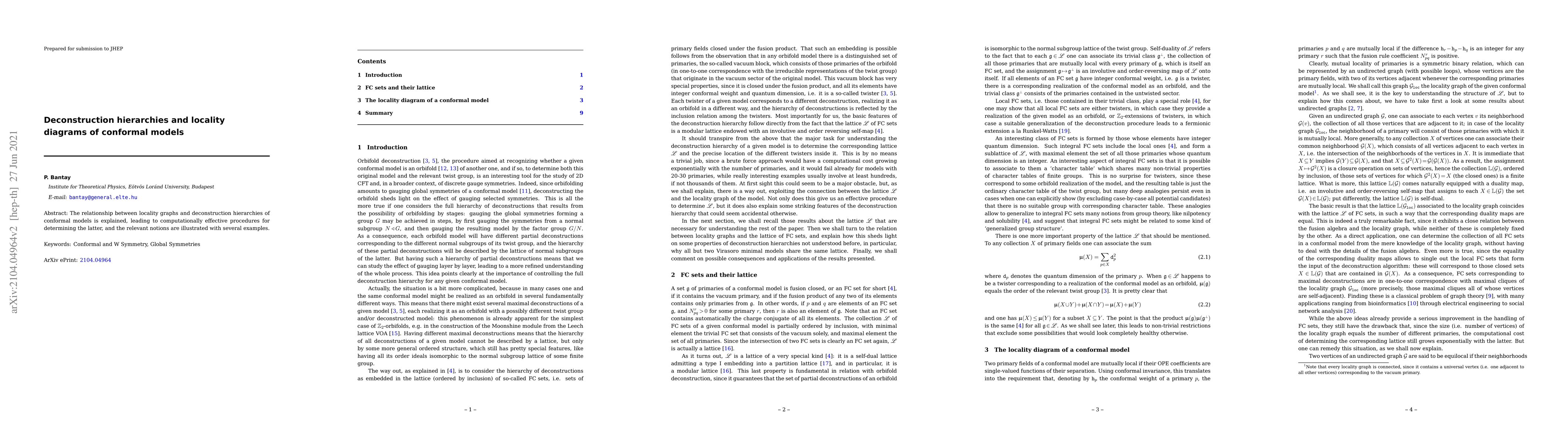 Thumbnail for Deconstruction hierarchies and locality diagrams of conformal models
