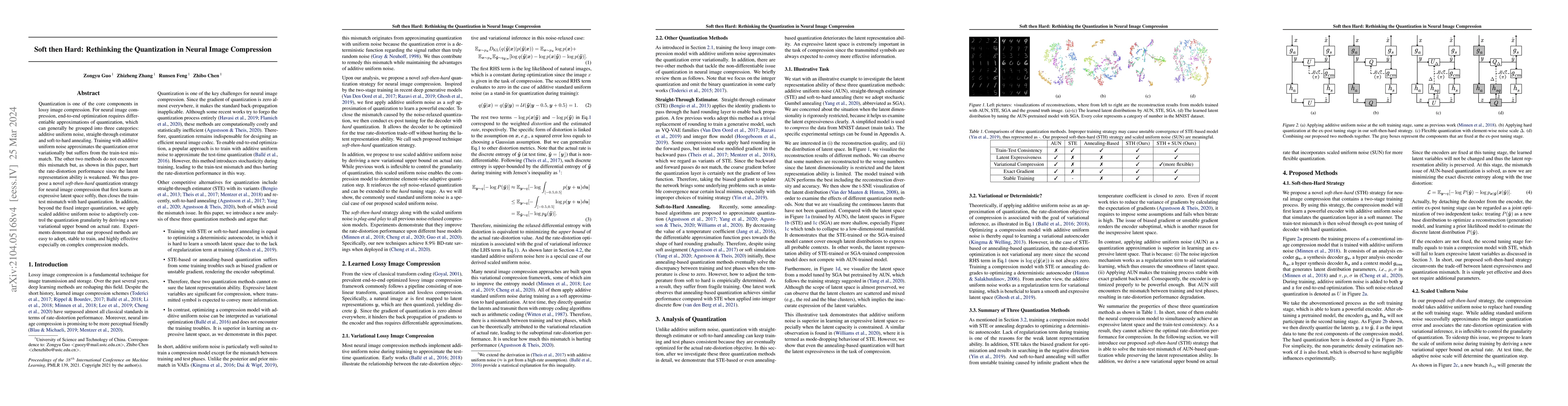 Thumbnail for Soft then Hard: Rethinking the Quantization in Neural Image Compression