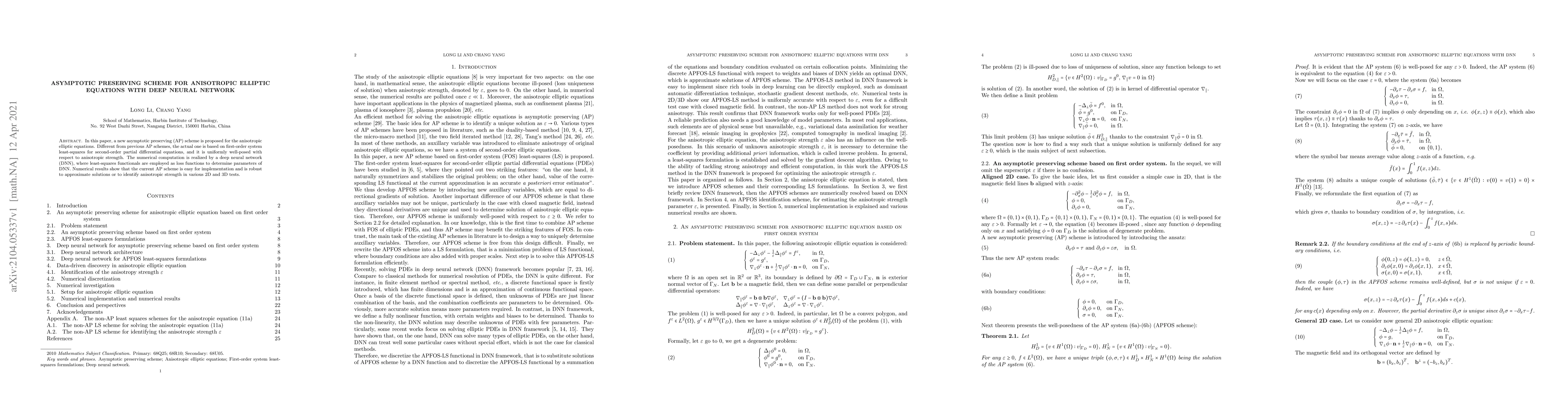 Thumbnail for Asymptotic preserving scheme for anisotropic elliptic equations with
  deep neural network