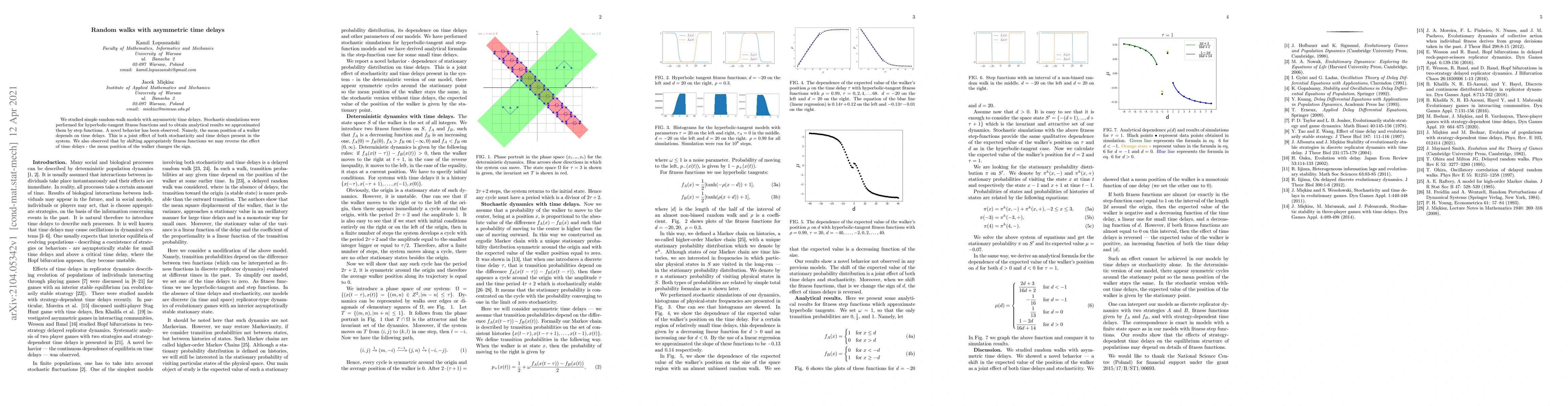 Thumbnail for Random walks with asymmetric time delays
