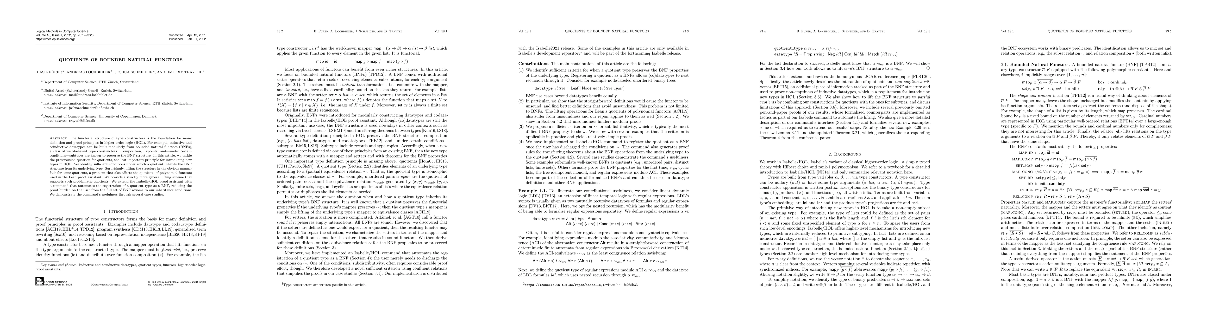 Thumbnail for Quotients of Bounded Natural Functors