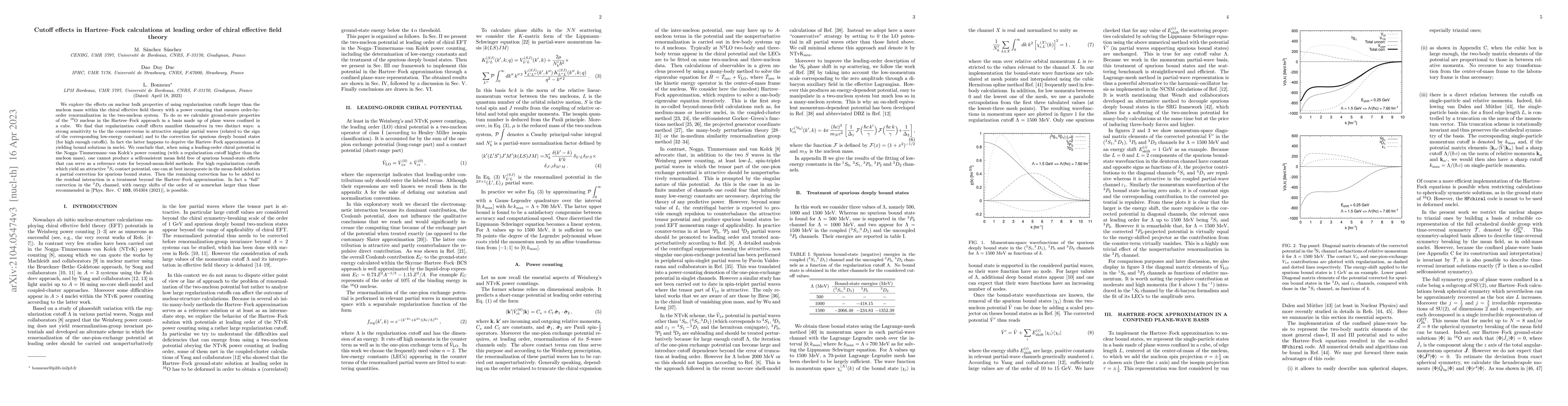 Thumbnail for Cutoff effects in Hartree-Fock calculations at leading order of chiral
  effective field theory