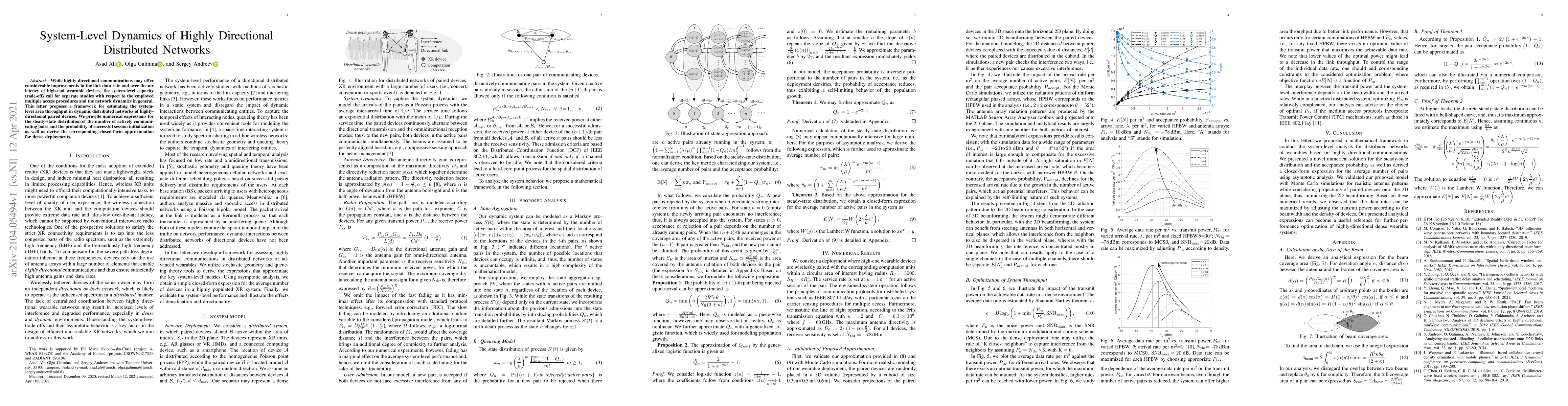Thumbnail for System-Level Dynamics of Highly Directional Distributed Networks