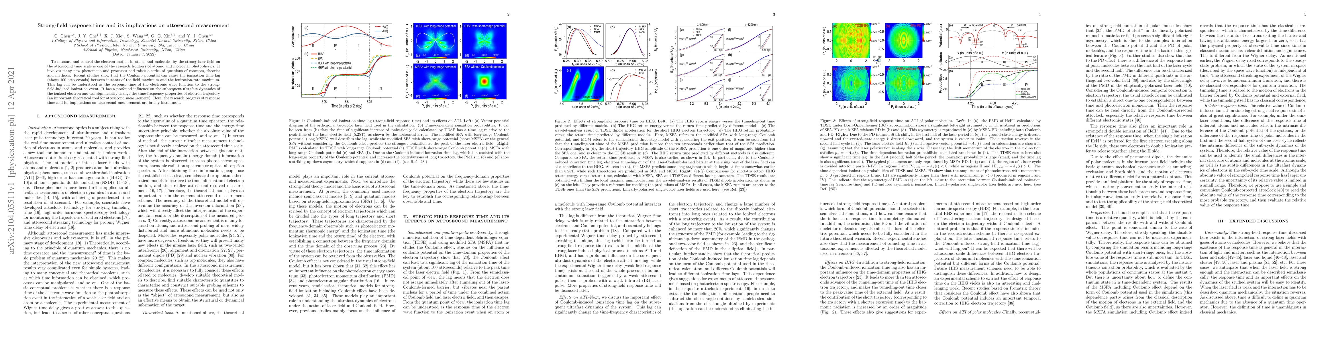 Thumbnail for Strong-field response time and its implications on attosecond
  measurement