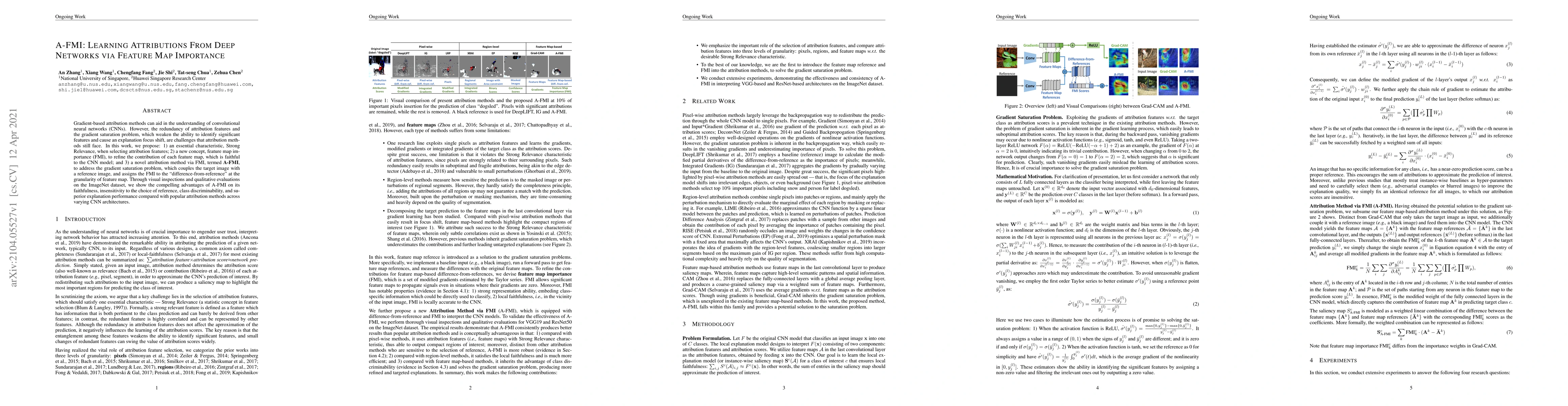 Thumbnail for A-FMI: Learning Attributions from Deep Networks via Feature Map
  Importance