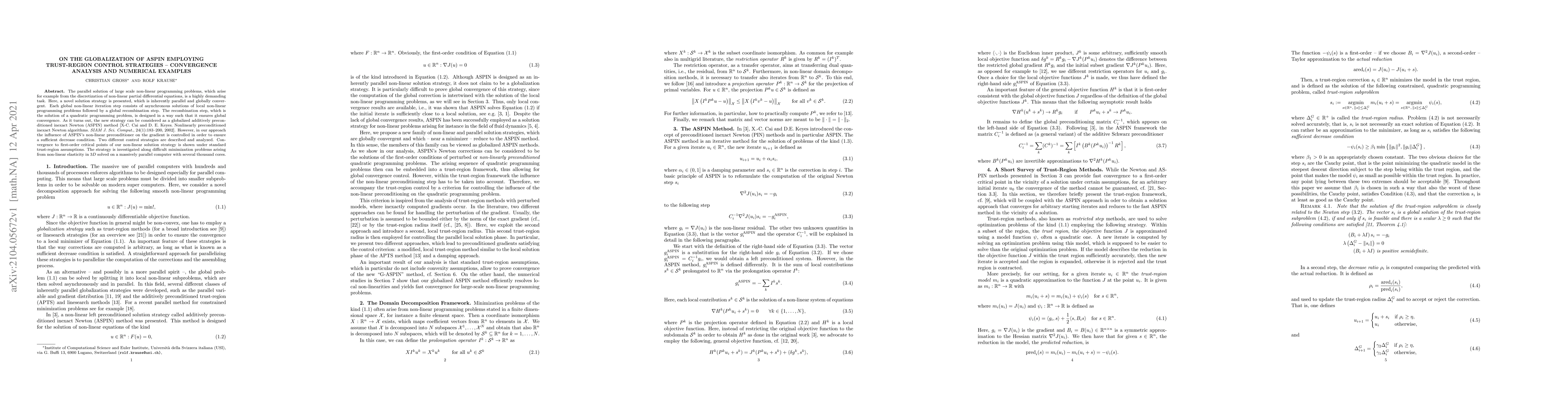 Thumbnail for On the Globalization of ASPIN Employing Trust-Region Control Strategies
  -- Convergence Analysis and Numerical Examples