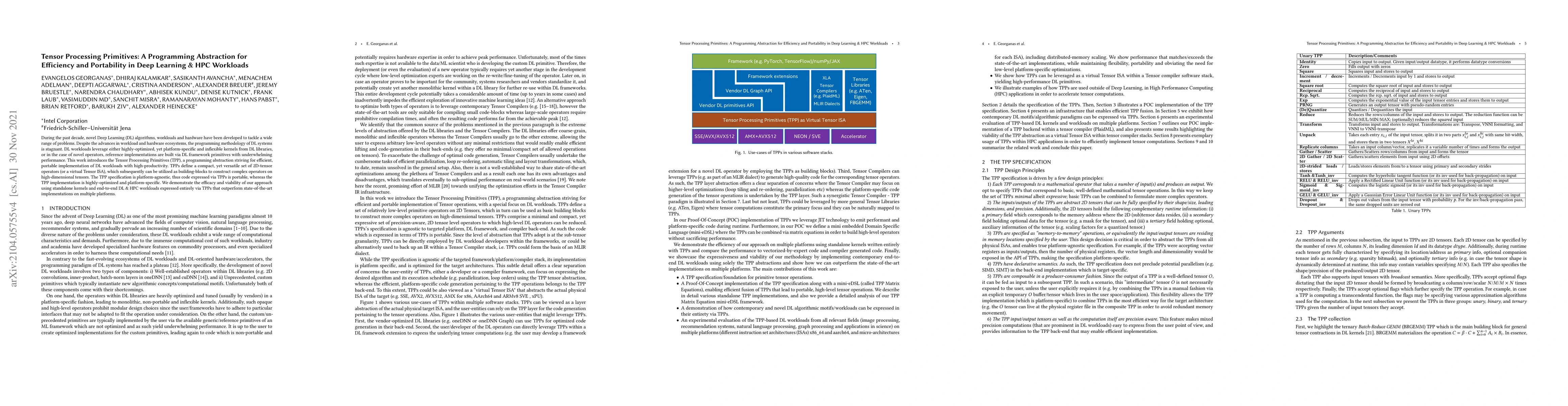 Thumbnail for Tensor Processing Primitives: A Programming Abstraction for Efficiency
  and Portability in Deep Learning & HPC Workloads