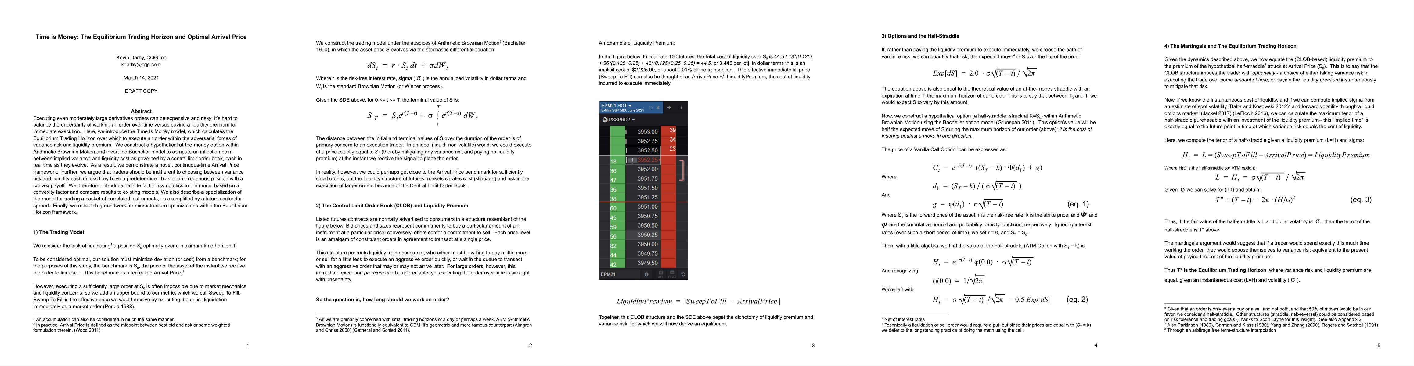 Thumbnail for Time is Money: The Equilibrium Trading Horizon and Optimal Arrival Price