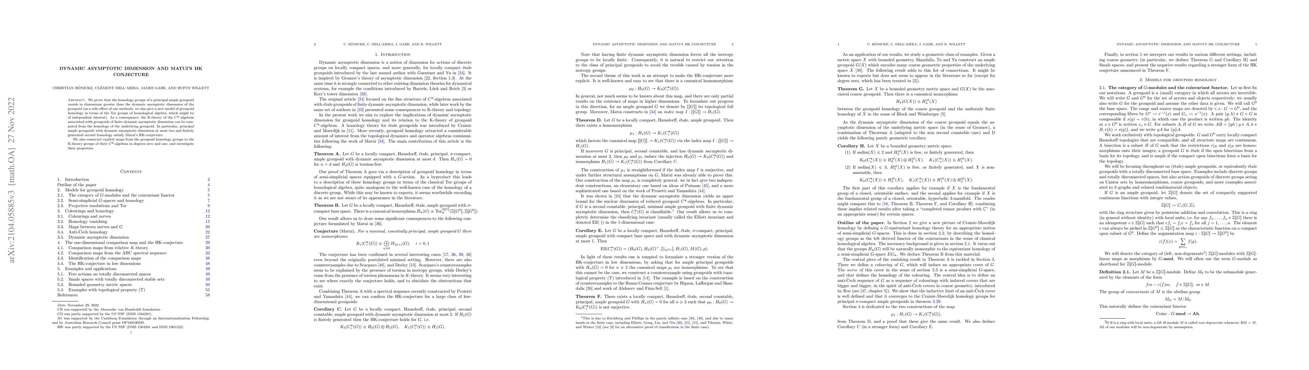 Thumbnail for Dynamic asymptotic dimension and Matui's HK conjecture