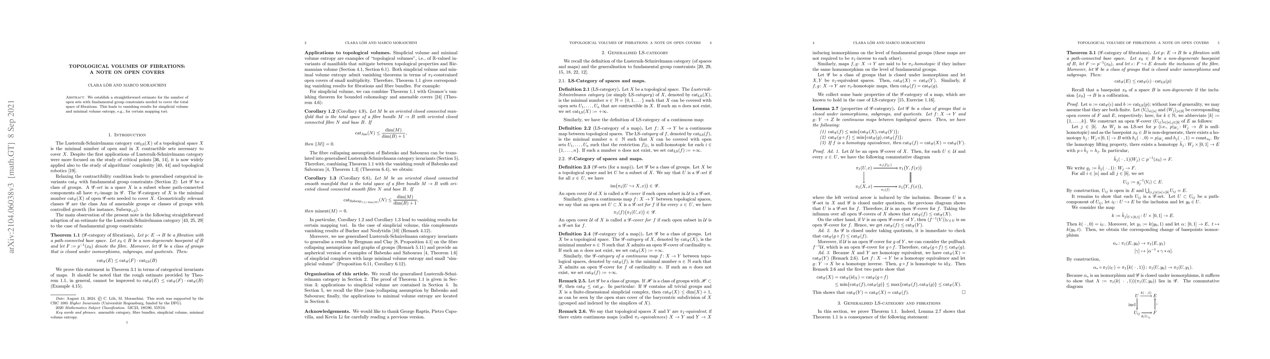 Thumbnail for Topological volumes of fibrations: A note on open covers