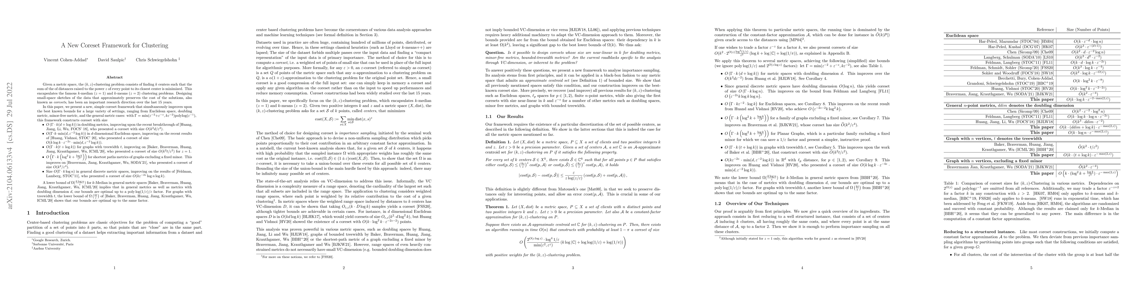 Thumbnail for A New Coreset Framework for Clustering