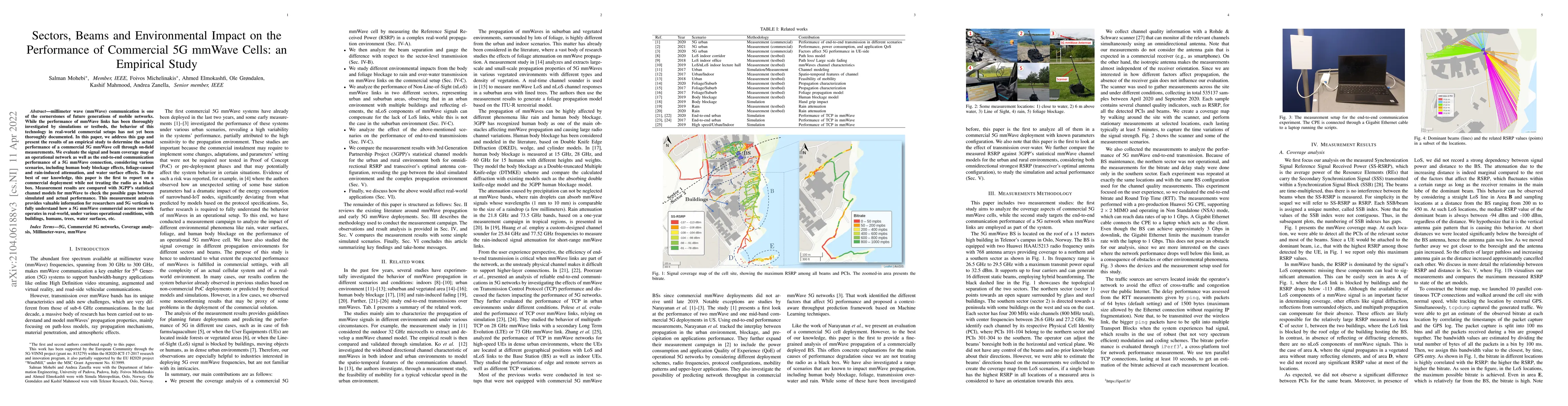 Thumbnail for Sectors, Beams and Environmental Impact on the Performance of Commercial
  5G mmWave Cells: an Empirical Study