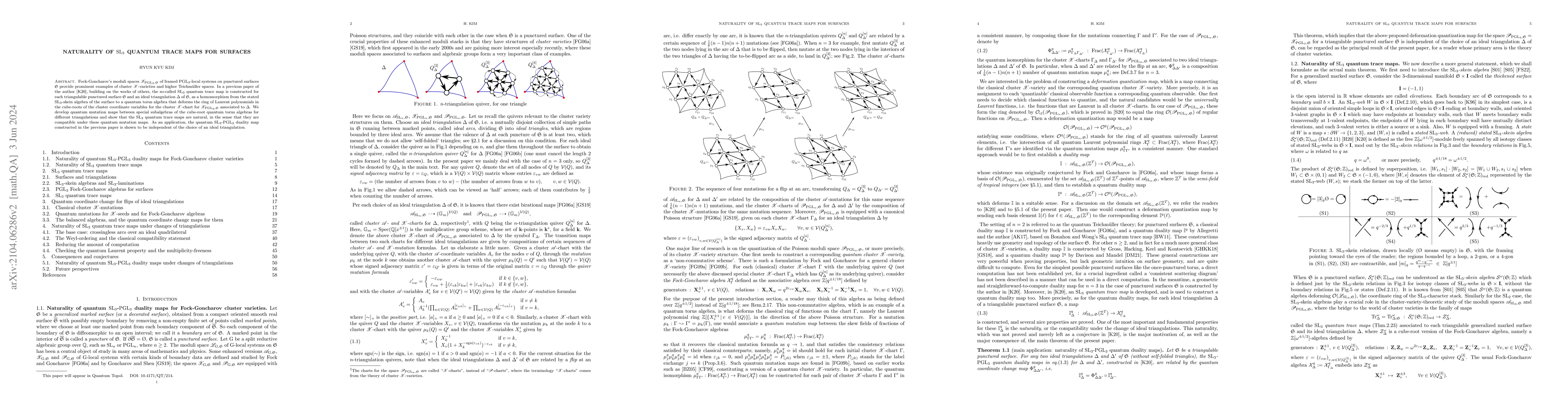 Thumbnail for Naturality of ${\rm SL}_3$ quantum trace maps for surfaces