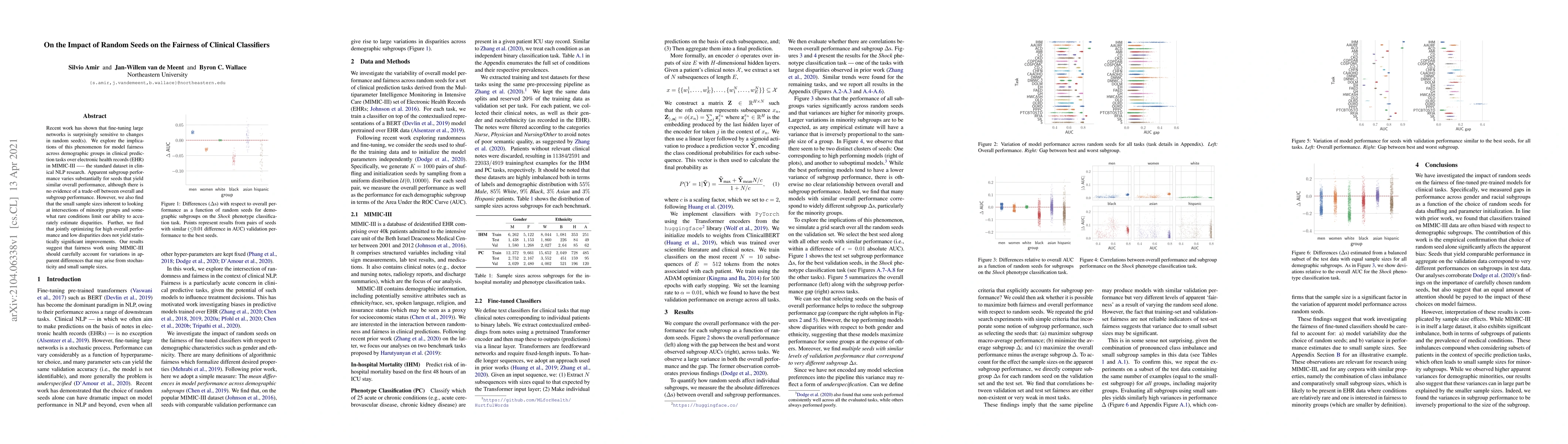 Thumbnail for On the Impact of Random Seeds on the Fairness of Clinical Classifiers