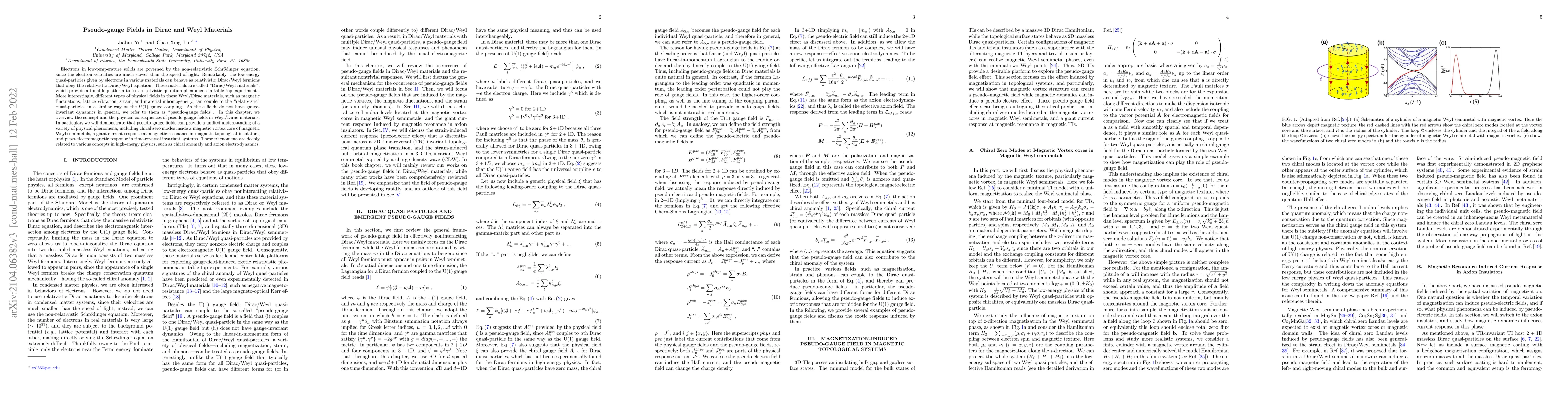 Thumbnail for Pseudo-gauge Fields in Dirac and Weyl Materials