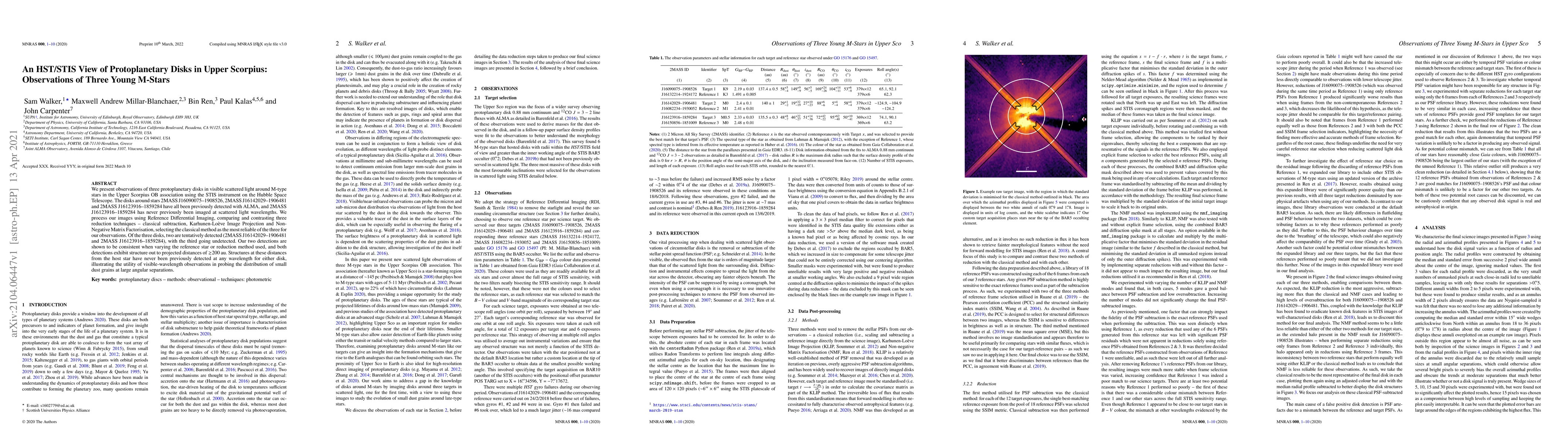 Thumbnail for An HST/STIS View of Protoplanetary Disks in Upper Scorpius: Observations
  of Three Young M-Stars