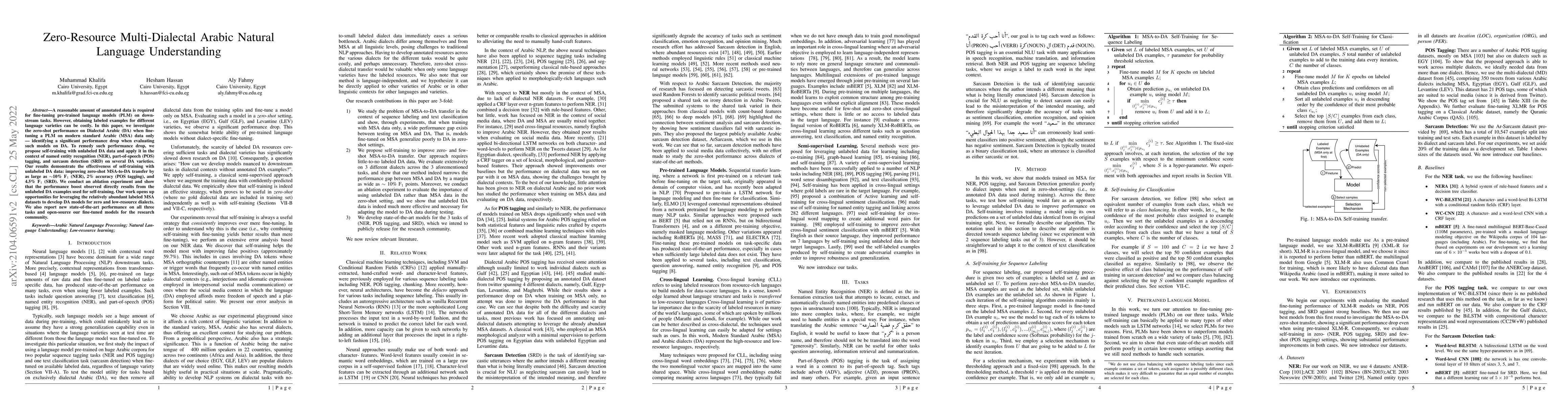 Thumbnail for Zero-Resource Multi-Dialectal Arabic Natural Language Understanding