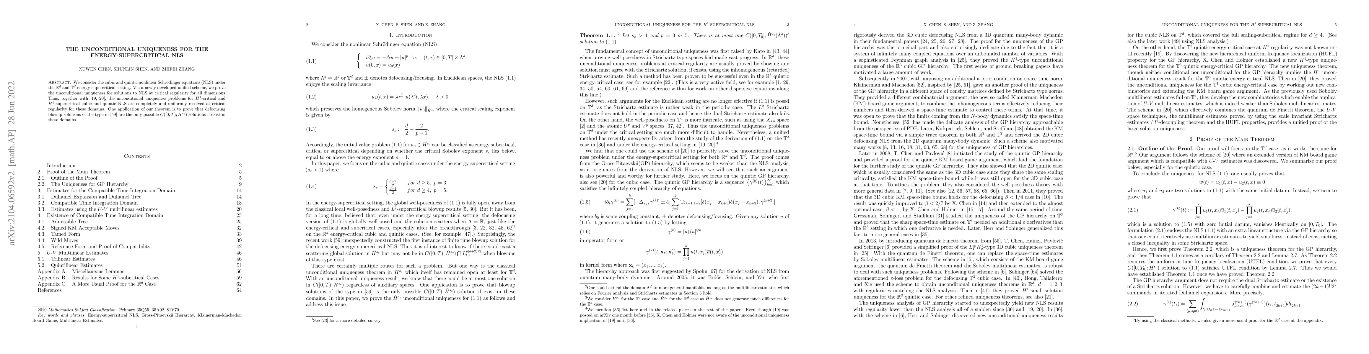 Thumbnail for The unconditional uniqueness for the energy-supercritical NLS