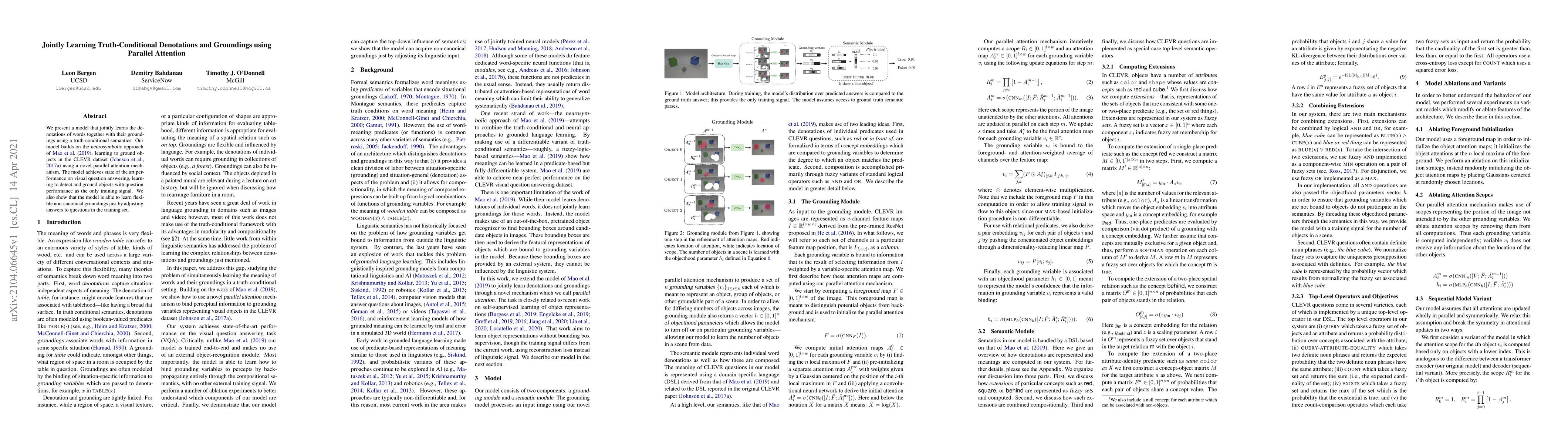 Thumbnail for Jointly Learning Truth-Conditional Denotations and Groundings using
  Parallel Attention