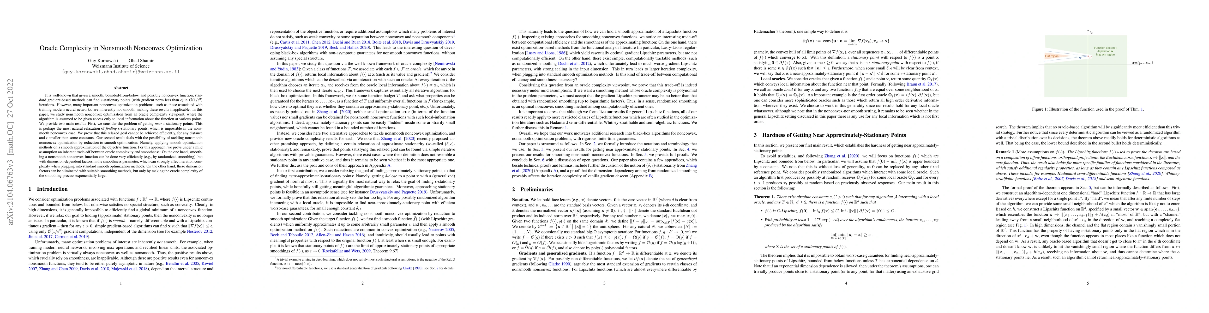 Thumbnail for Oracle Complexity in Nonsmooth Nonconvex Optimization