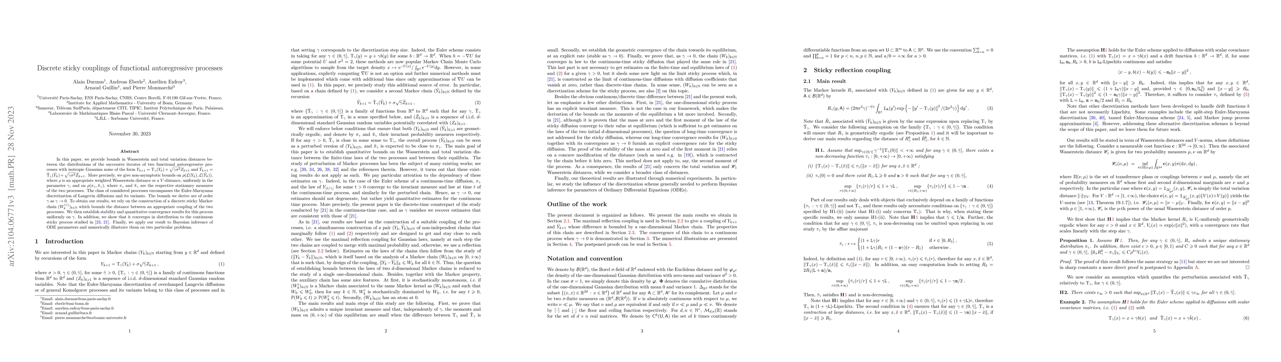 Thumbnail for Discrete sticky couplings of functional autoregressive processes