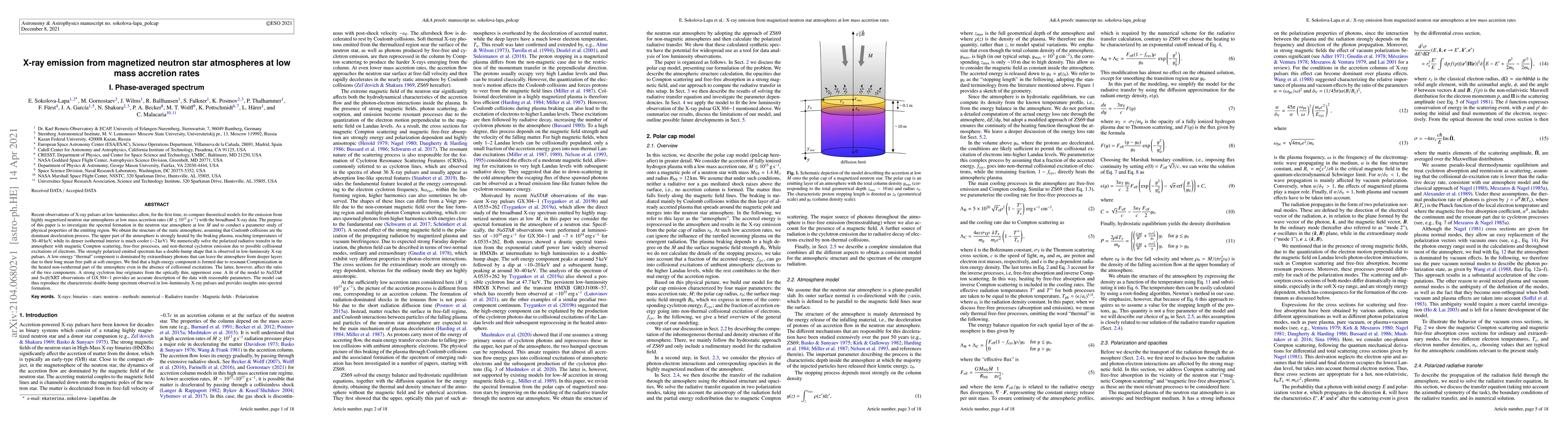 Thumbnail for X-ray emission from magnetized neutron star atmospheres at low mass
  accretion rates. I. Phase-averaged spectrum
