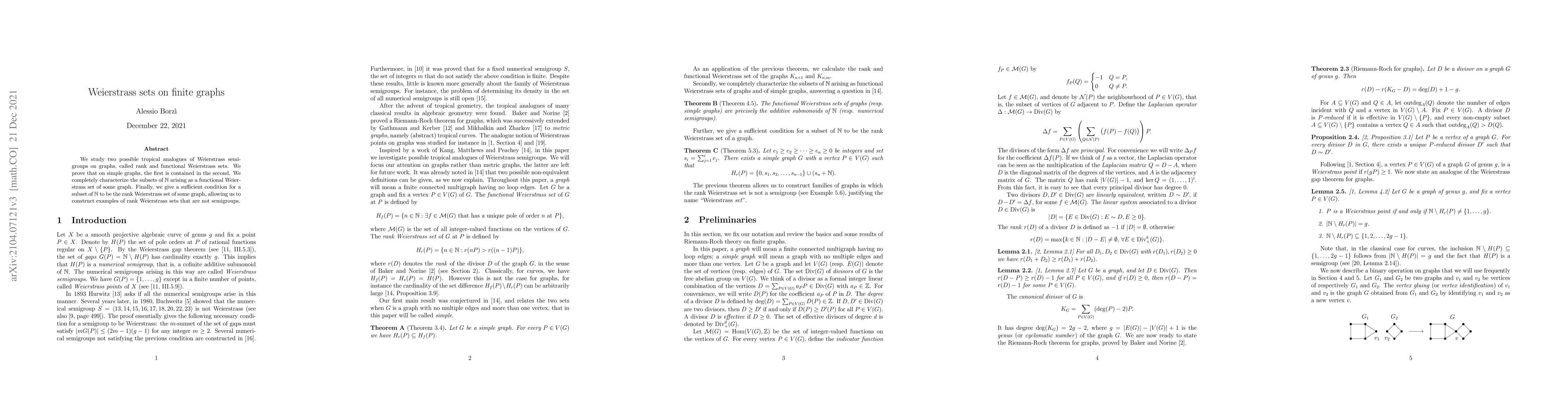 Thumbnail for Weierstrass sets on finite graphs