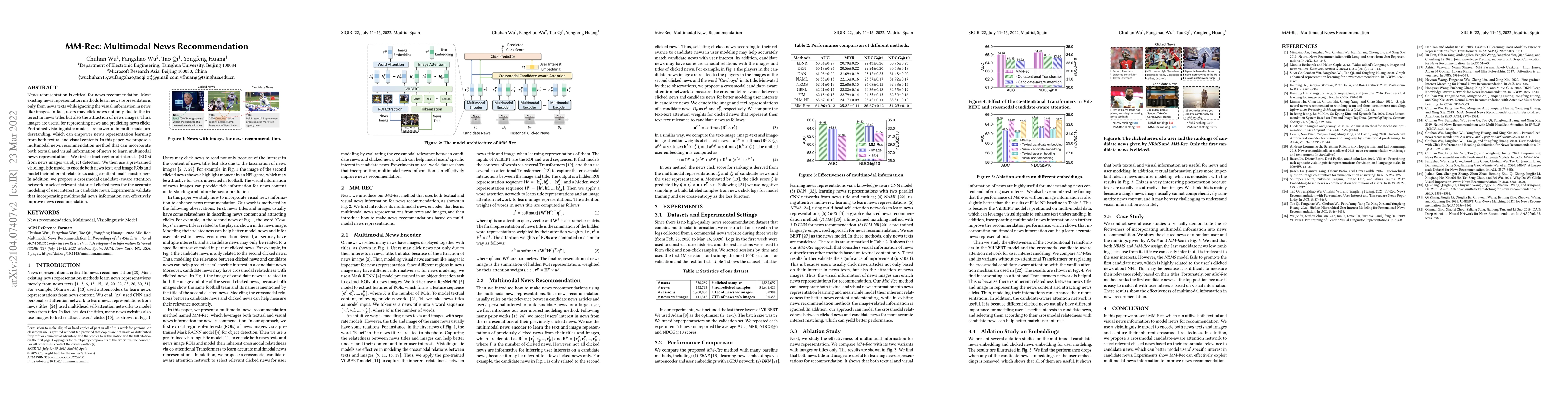 Thumbnail for MM-Rec: Multimodal News Recommendation