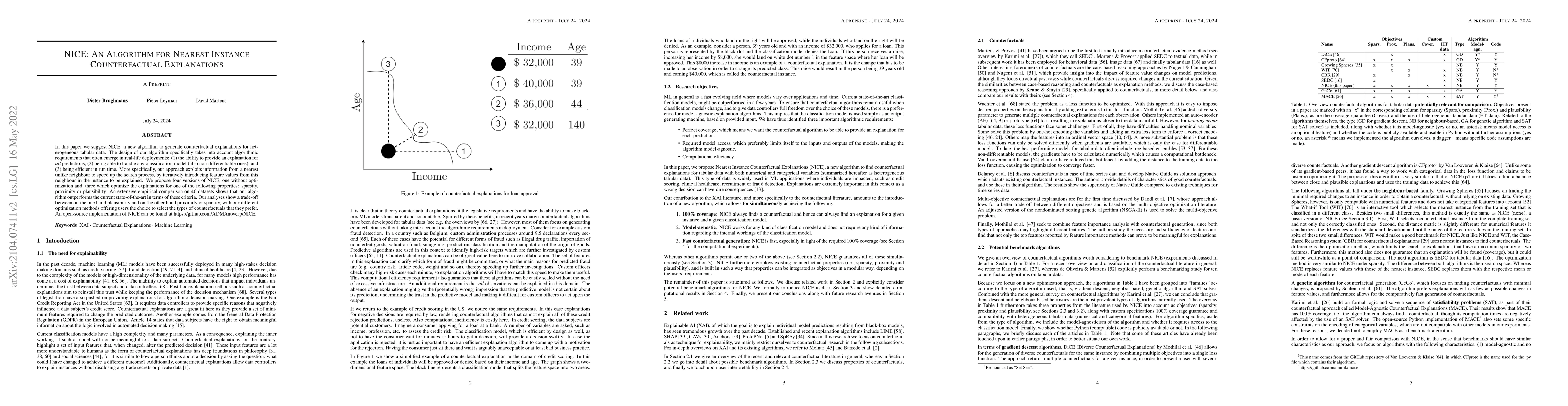 Thumbnail for NICE: An Algorithm for Nearest Instance Counterfactual Explanations