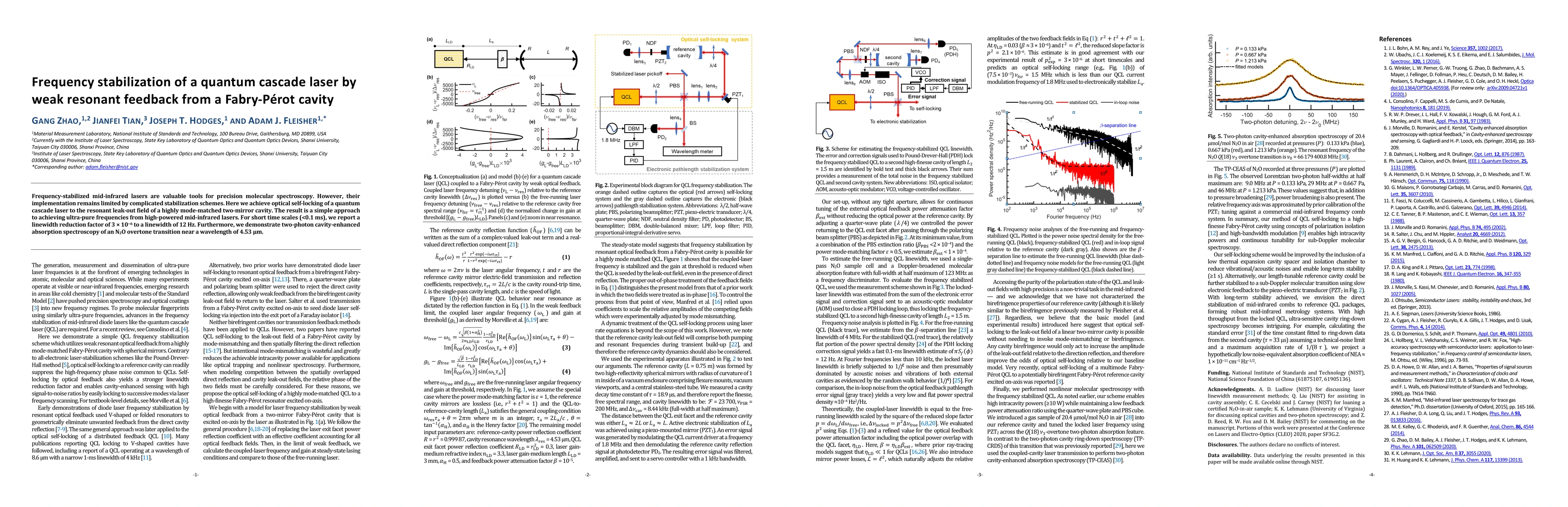 Thumbnail for Frequency stabilization of a quantum cascade laser by weak resonant
  feedback from a Fabry-P\'{e}rot cavity
