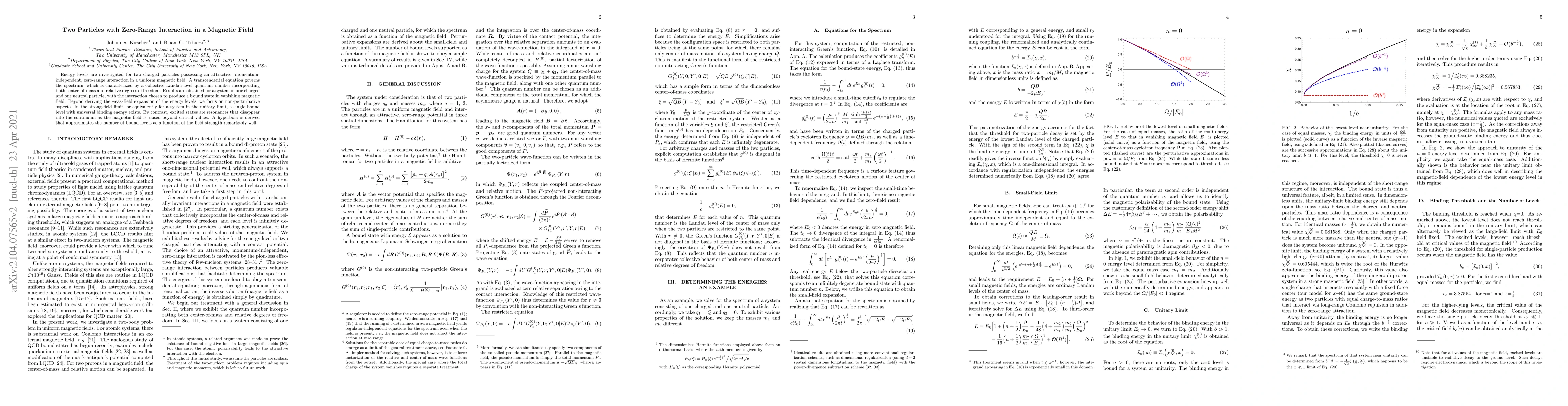 Thumbnail for Two Particles with Zero-Range Interaction in a Magnetic Field